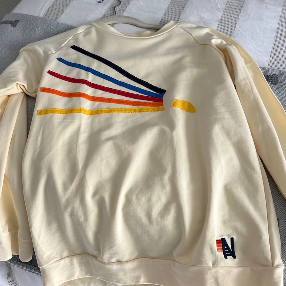 Size small crew neck aviator nation sweatshirt worn only once. a+condition
